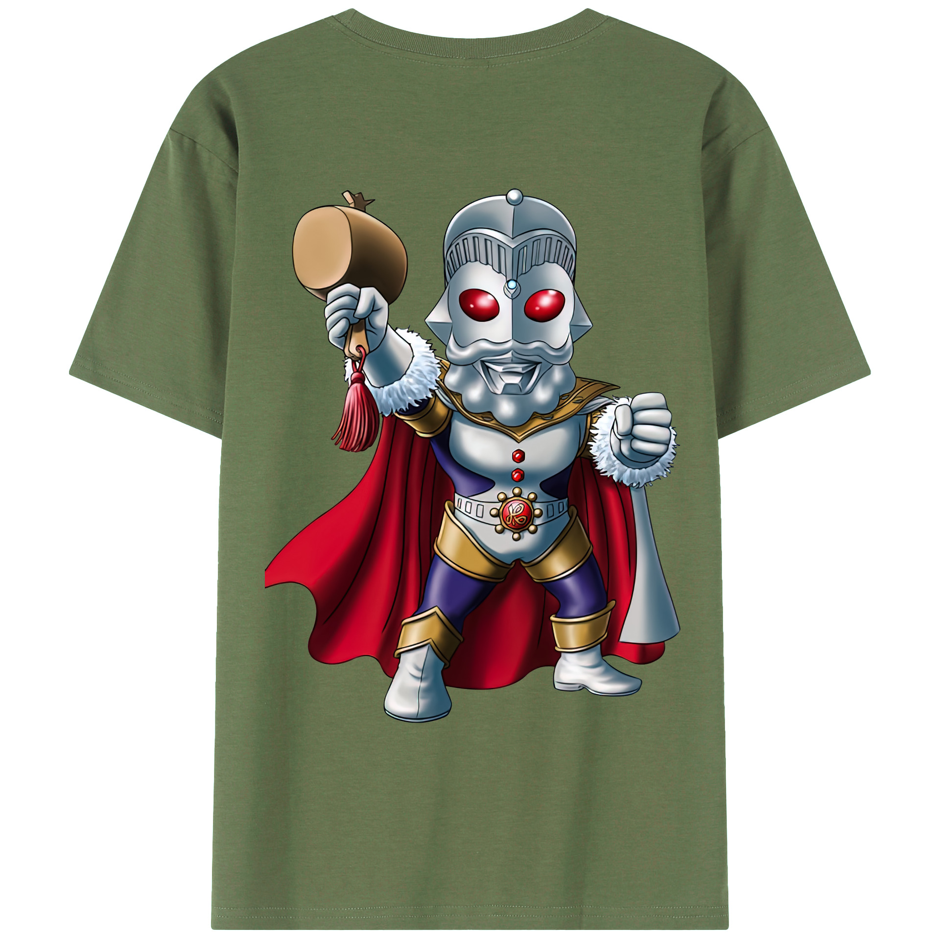 （画像用） ウルトラマン Ultraman 綿100％ メンズ半袖Tシャツ（バックプリント） 通気性